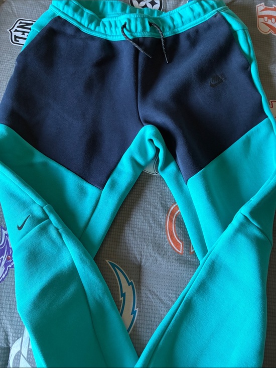 Nike Other - Nike Tech Youth Boys Teal and Navy Colorblock Joggers - Athletic Sweatpants